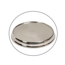 Base Stand For Round Silver-Polished Stainless Steel Tray